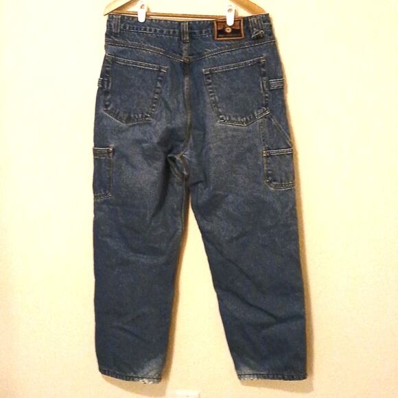 Vintage Duluth Trading Company carpenter jeans 36x30 fleece lined - Picture 2 of 7